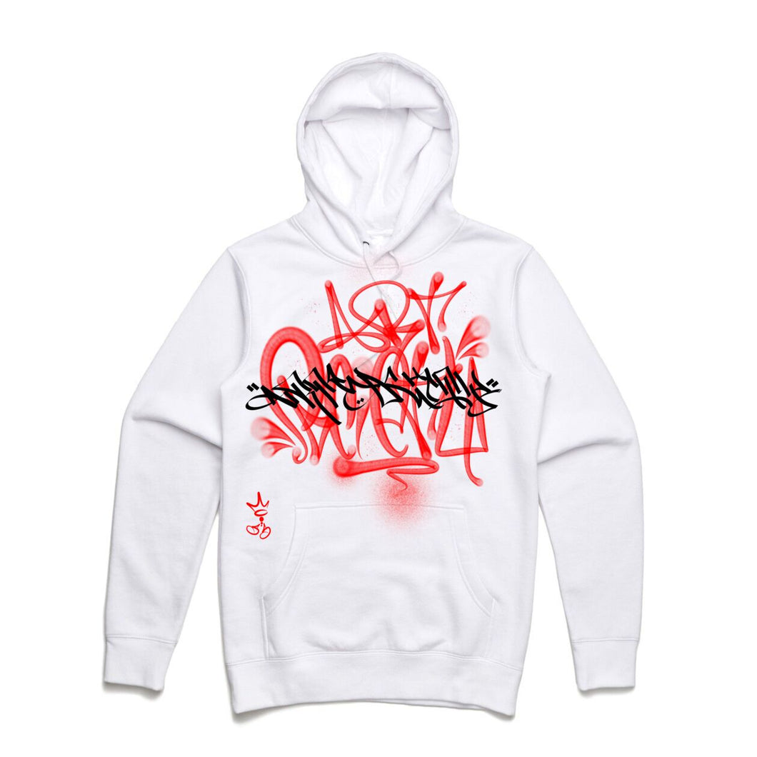 Art Society x Retro Kings x SLISKY HOODIE WHITE