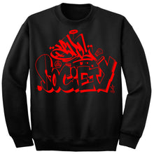 Load image into Gallery viewer, Art Society x Retro Kings x SLISKY GRAFFITI CREW SWEATER BLACK
