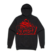 Load image into Gallery viewer, Art Society x Retro Kings x SLISKY GRAFFITI HOODIE BLACK