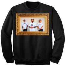 Load image into Gallery viewer, Art Society x Retro Kings SQUAD CREW SWEATER BLACK