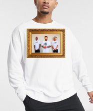 Load image into Gallery viewer, Art Society x Retro Kings SQUAD CREW SWEATER WHITE