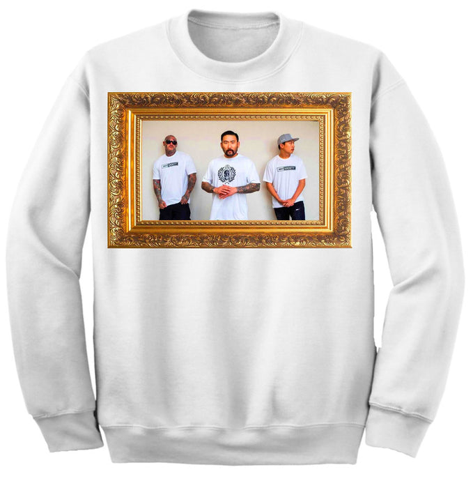 Art Society x Retro Kings SQUAD CREW SWEATER WHITE