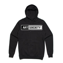 Load image into Gallery viewer, Art Society x Retro Kings STENCIL BAR HOODIE BLACK