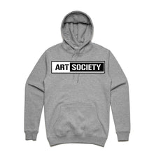 Load image into Gallery viewer, Art Society x Retro Kings STENCIL BAR HOODIE GREY