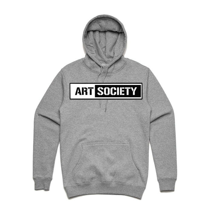 Art Society x Retro Kings STENCIL BAR HOODIE GREY