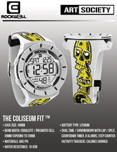 Load image into Gallery viewer, Art Society x Rockwell BDRAWSKULLZ COLISEUM FIT Watch WHITE