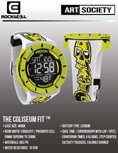 Load image into Gallery viewer, Art Society x Rockwell BDRAWSKULLZ COLISEUM FIT Watch WHITE/YELLOW