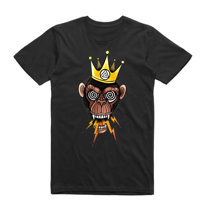 Art Society x Retro Kings THE MAD KING TEE SHIRT BLACK