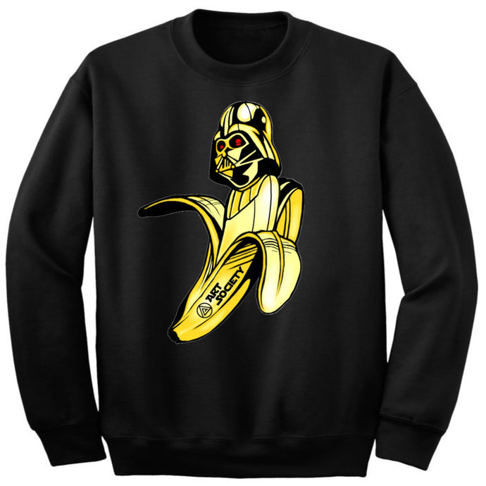 Art Society x Retro Kings VADER BANANA CREW SWEATER BLACK