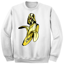 Load image into Gallery viewer, Art Society x Retro Kings VADER BANANA CREW SWEATER WHITE