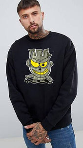 Art Society x Retro Kings ARTNUT CREW SWEATER BLACK