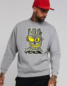 Art Society x Retro Kings ARTNUT CREW SWEATER GREY