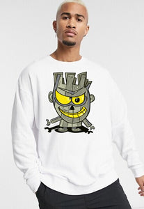 Art Society x Retro Kings ARTNUT CREW SWEATER WHITE