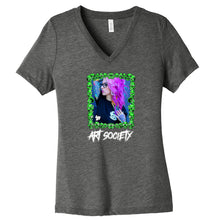 Load image into Gallery viewer, Art Society BAILEY SHOW VOL. 1 WOMENS V-NECK TEE GREY