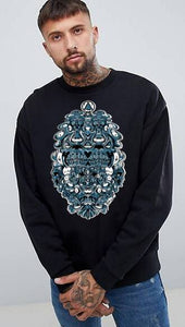 Art Society BDSKULLZ 2.0 CREW SWEATER BLACK