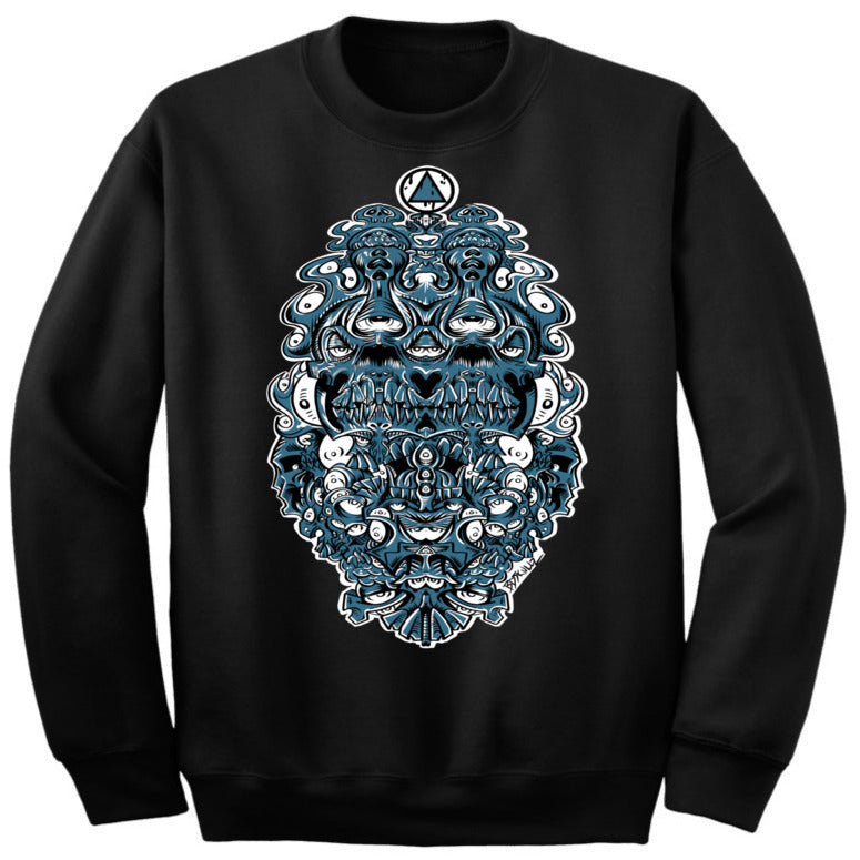 Art Society BDSKULLZ 2.0 CREW SWEATER BLACK