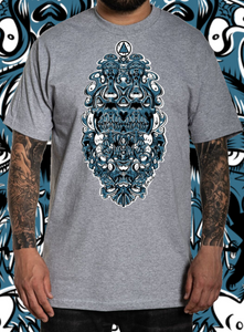 Art Society x Retro Kings BDSKULLZ 2.0 TEE SHIRT GREY