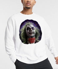 Load image into Gallery viewer, Art Society x Retro Kings BEETLEJUICE CREW SWEATER WHITE