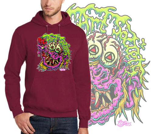 Art Society GNARLY MONSTER HOODIE CARDINAL RED