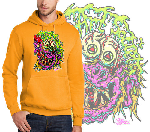 Art Society GNARLY MONSTER HOODIE GOLD