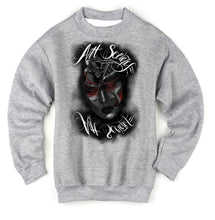 Load image into Gallery viewer, Art Society x Retro Kings x ATTARD MASK CREW SWEATER GREY