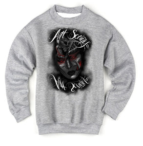 Art Society x Retro Kings x ATTARD MASK CREW SWEATER GREY