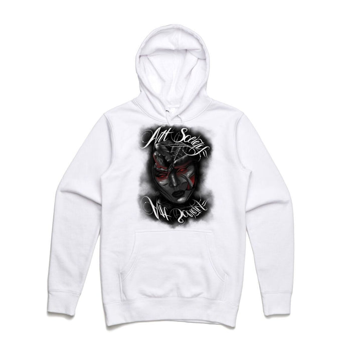 Art Society x Retro Kings x ATTARD MASK HOODIE WHITE