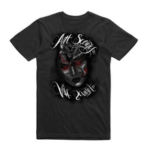 Load image into Gallery viewer, Art Society x Retro Kings x ATTARD MASK TEE SHIRT BLACK