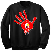 Load image into Gallery viewer, Art Society MMIW AWARENESS CREW SWEATER BLACK