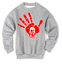 Load image into Gallery viewer, Art Society MMIW AWARENESS CREW SWEATER GREY