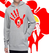 Load image into Gallery viewer, Art Society MMIW AWARENESS HOODIE GREY