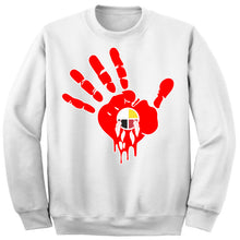 Load image into Gallery viewer, Art Society MMIW AWARENESS CREW SWEATER WHITE