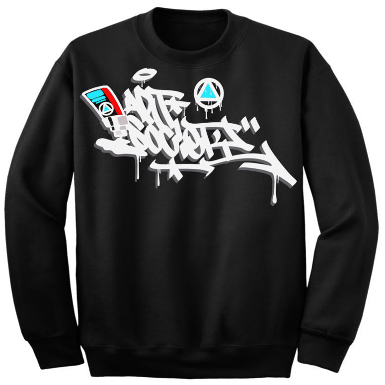 Art Society x Retro Kings MORALES CREW SWEATER BLACK