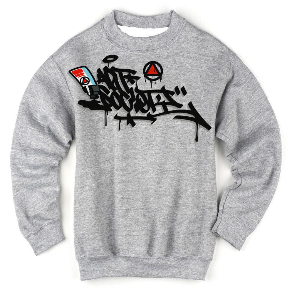 Art Society x Retro Kings MORALES CREW SWEATER GREY