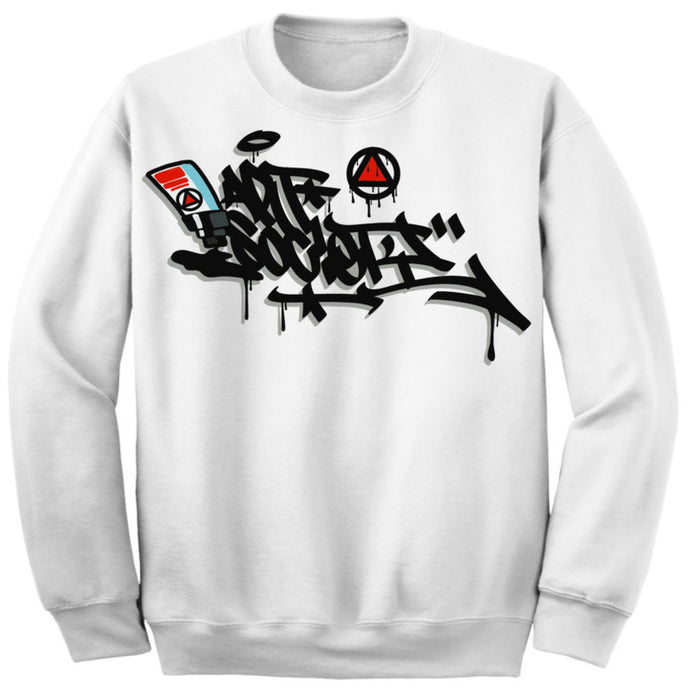 Art Society x Retro Kings MORALES CREW SWEATER WHITE