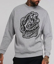 Load image into Gallery viewer, Art Society MR. RUCA SCRIPT CREW SWEATER GREY