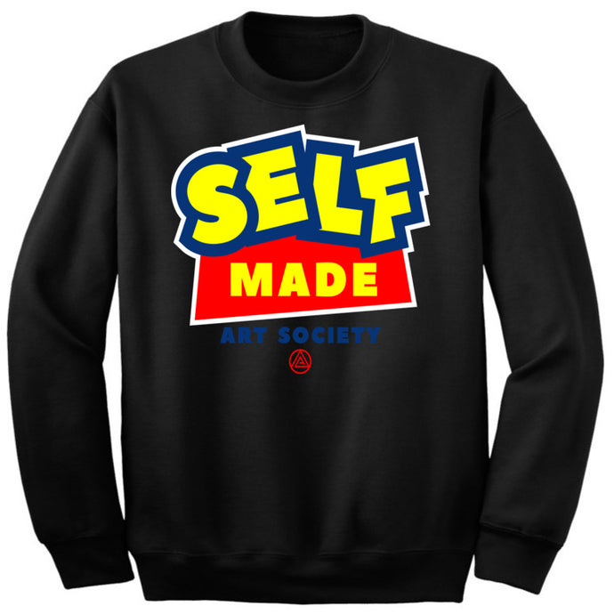 Art Society x Retro Kings SELF MADE CREW SWEATER BLACK