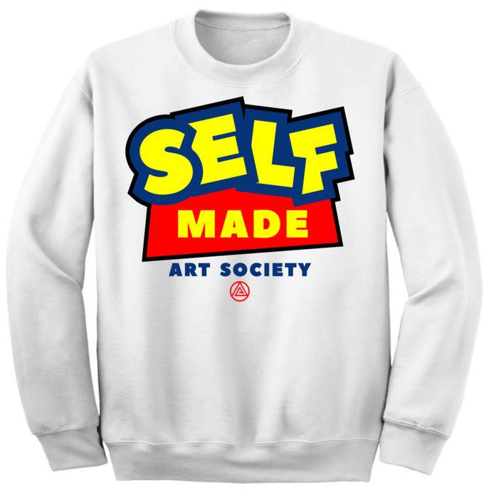 Art Society x Retro Kings SELF MADE CREW SWEATER WHITE