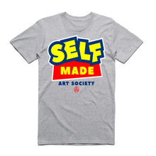 Load image into Gallery viewer, Art Society x Retro Kings SELF MADE TEE SHIRT GREY