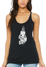 Load image into Gallery viewer, Art Society SKULL INK BOTTLE WOMENS TANK TOP BLACK