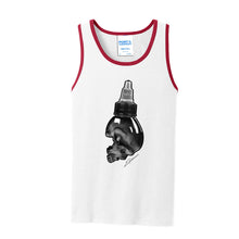 Load image into Gallery viewer, Art Society SKULL INK BOTTLE TANK TOP WHITE / RED