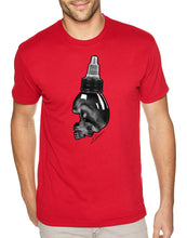 Load image into Gallery viewer, Art Society SKULL INK BOTTLE TEE SHIRT RED