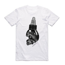 Load image into Gallery viewer, Art Society SKULL INK BOTTLE TEE SHIRT WHITE