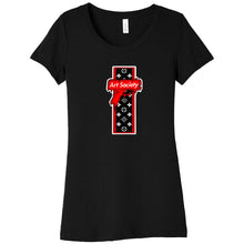 Load image into Gallery viewer, Art Society SUPER DRIP WOMENS TEE BLACK