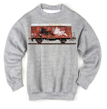 Load image into Gallery viewer, Art Society x Retro Kings MORALES RAIL CAR CREW SWEATER GREY