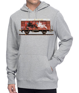 Art Society x Retro Kings MORALES RAIL CAR HOODIE GREY