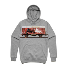 Load image into Gallery viewer, Art Society x Retro Kings MORALES RAIL CAR HOODIE GREY