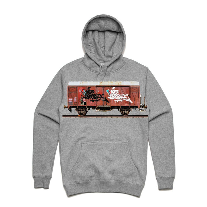 Art Society x Retro Kings MORALES RAIL CAR HOODIE GREY