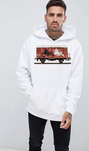 Art Society x Retro Kings MORALES RAIL CAR HOODIE WHITE