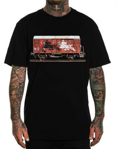 Art Society x Retro Kings MORALES RAIL CAR TEE SHIRT BLACK